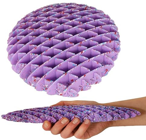Toyland® 10 cm (4) Worm Fidget Toy - Design Splatter Viola - Giocattoli sensoriali