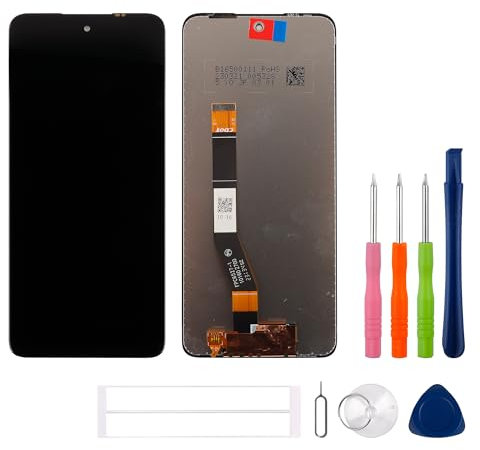 swark Pantalla LCD de 6,5 pulgadas compatible con Motorola Moto G14 PAYF0010IN (negro sin marco) pantalla LCD táctil digitalizador + juego de herramientas