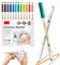 newatty Marqueur Peinture Acrylique, Feutres en Porcelaine Lave-vaisselle Stylos en Peindre Céramique Marqueurs Acryliques Imperméables pour Porcelaine Céramique Verre Pierre, 1mm (12 Couleurs)