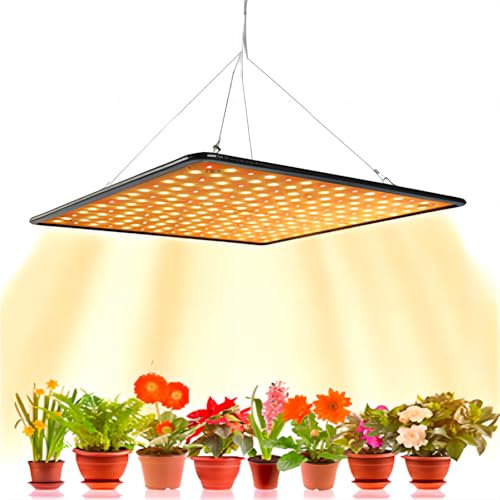 Mamamax Lampe Horticole LED 1000W Spectre Complet 225 Leds Lampe Plante d'Interieur Lampe LED Horticole Croissance Floraison pour Plante Légume Fleur Croissance d'Intérieur (Blanc+rouge)