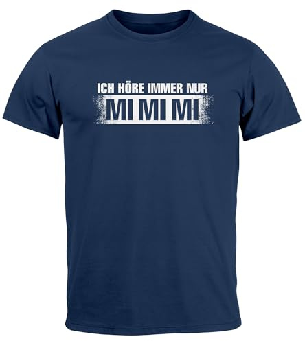 MoonWorks® Herren T-Shirt Lustige Sprüche Ich höre Immer nur Mimimi Fun-Shirt Humor Heul Doch Spruch lustig