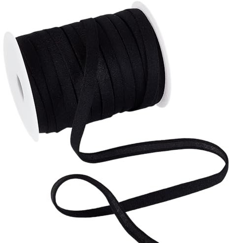 MAYJOYDIY 22,8 m corsé negro palillos carcasa 10mm aro reemplazo sujetador cinta de enmascarar nylon sujetador felpa caja trasera para accesorios de costura DIY boda ropa hecha a mano