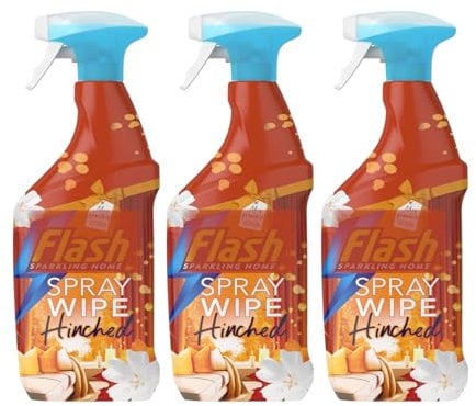 3 x 800ml Mrs Hinch's COSY SEASON Edition - White Musk & Golden Maple, Multipurpose Cleaning Spray,Surface Cleaner & Grease Remover