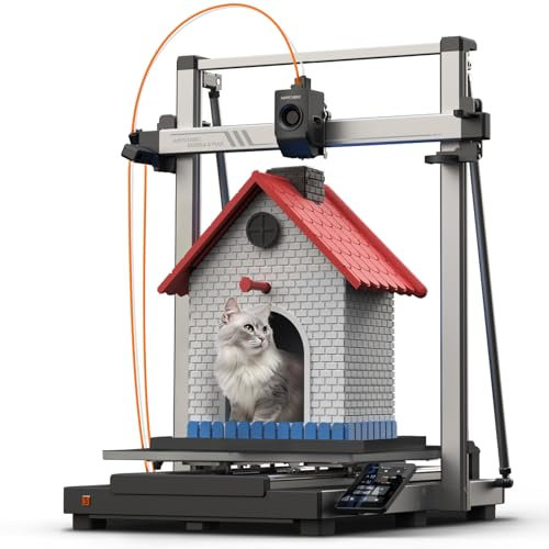 Anycubic Kobra 3 Max 3D-Drucker, 420x420x500mm Riesiger Druckgröße, 600 mm/s Schnelles Drucken, KI-Überwachung, Stabilere Konstruktion, Optionaler Mehrfarbendruck