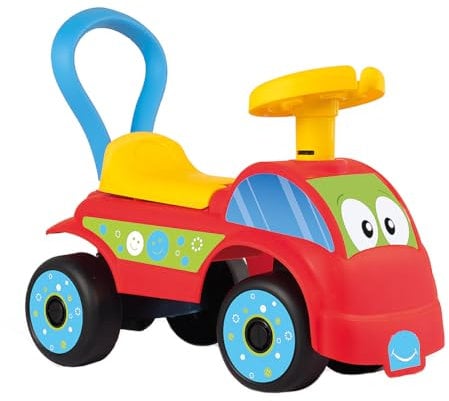 Dolu Walk & Drive Foot to Floor Pink Ride On Car - Race Car Ride-On Toy for Toddlers & Infants (12 to 36 Months) - Red