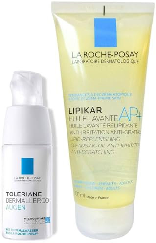 La Roche Toleriane Dermallergo Augen 20 ml Creme + gratis Lipikar Huile Lavant 100 ml