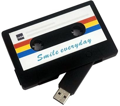 Desuerte USB-Stick in Kassettenform (16 GB) – kreatives Geschenk für Fotografen und Musikliebhaber, perfekt für Speicherung und besondere Erinnerungen