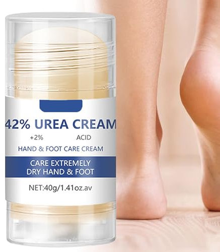 Urea Creme 42% prozent, 40g Hornhautentferner Balm, Fußcreme and Handcreme mit säure, Fusscreme mit Urea für Sehr Trockene Füsse Hornhaut, Foot Cream für Frauen Männer