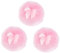 Gatuida 3 Stück -Puder quaste Babypuder Puff Körperpuder Puff Plüsch Puder Puff Puderquaste für Damen Puderquaste pusten nach Puderquaste Rosa