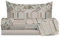 hermet Set Lenzuola Letto Singolo In 100% Cotone Fantasia, Completo Letto 1 Piazza, Lenzuolo da Sopra + Lenzuolo con Angoli + Federa, Var. Nilo Tortora
