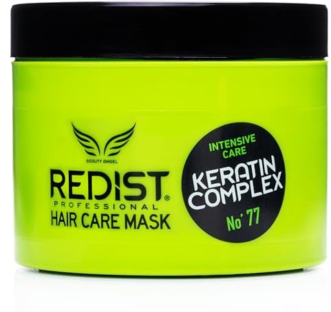 Redist Keratin Haarmaske 475 ml – Intensive Repair & Nourishing Treatment with Keratin Complex | Strengthens, Smooths & Restores Shine for Dry, Damaged & Colortreated Hair | Salon Formula