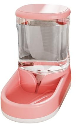 Bosiyrggrl Pet Dog Feeder Cat Automatic Drinking Fountain Cat and Dog Drinking Water Feeding Bowl Transparent Dog Food Storage A