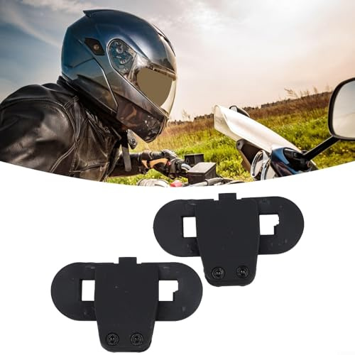 2 x For TCOM Intercom-Clip-Halterungen für Motorradhelme, sicher und leicht
