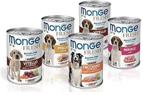 24 SCATOLETTE 400 GR. CIBO PER CANI FRESH ADULT NATURAL SUPERPREMIUM MONGE
