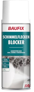 BAUFIX Schimmel Flecken-Blocker weiss deckend, 400 ml, trocknet schnell, isoliert zuverlässig Verfärbungen, deckende Sperrschicht