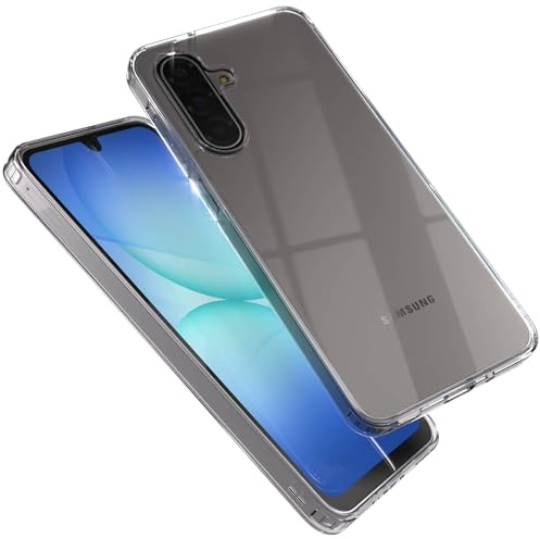 EAZY CASE Premium Crystal TPU Hülle kompatibel mit Galaxy A17 mit Kameraschutz, Slimcover, Handyhülle, Silikonhülle, Backcover, Durchsichtig, Klar Transparent