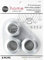 Dritz 44373 Curtain Grommets 1 inches Inner Diameter Plastic 8/Pkg-Brushed Silver, Nickel