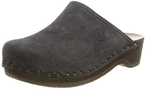 Berkemann Unisex-Erwachsene Velours-Toeffler Clogs, Blau (blau 396), 35.5 EU