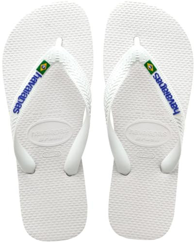 Havaianas - Brasil Logo, Infradito Iconiche, Comode E Resistenti, Strisce con la Bandiera Del Brasile E Suola Antiscivolo Con Strisce Colorate, Unisex Adulti