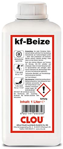 CLOU kf-Beize Nr. 2256 graubräunlich 1 Liter zur Verfärbung von Holz im Innenbereich