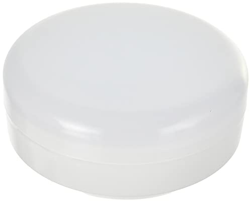 Firstlight Products 3432WH 5.4W Mini Hydro LED Flush Fitting, White/White Polycarbonate Diffuser