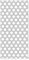 banjado® Magnettafel 37 x 78cm / Magnetwand aus Metall/Magnetpinnwand als Memoboard/Pinnwand Magnettafel Küche, Büro, Kinderzimmer inkl. 4 Magnete & Montageset - Motiv Punkte Grau