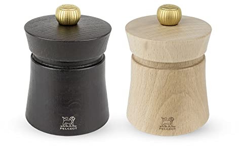 Peugeot Baya Salt And Pepper Mill Set 3, Chocolate