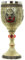 Puckator Jarra Decorativa de Cristal de Resina egipcia Antigua, Mixto, Height 18cm Width 8cm Depth 8cm