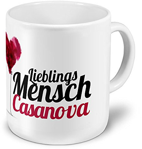 printplanet XXL Riesen-Tasse mit Namen Casanova - Motiv Lieblingsmensch - Namenstasse, Kaffeebecher, Becher, Mug