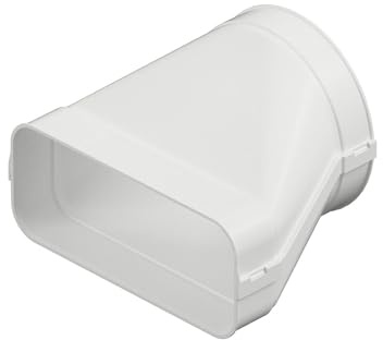 Vogt Flachkanalsystem 150 optimAIRo Übergangsstück weiß 222 x 89 mm