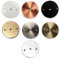 MASUNN Decken-Baldachin Wandleuchte Mount LED Vintage Pendelleuchte Disc Base 120mm-# 01 Schwarz