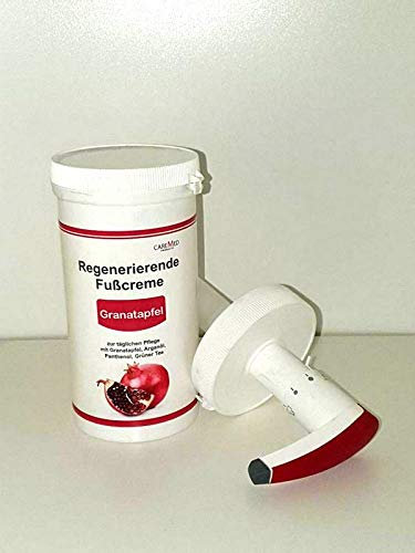 Regenerierende Fusscreme mit Granatapfel 450 ml Dose mit Dosierpumpe