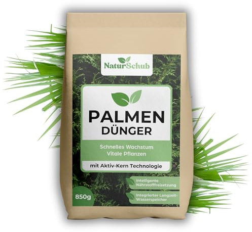 NaturSchub Nutricore+ Hanfpalmen-Dünger, Natürliche Technologie mit Schafwolle, Kontrollierte Nährstoffabgabe, Integrierter Wasserspeicher
