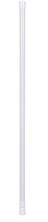 Zerone Extendable Shower Curtain Rod for Tulle Mesh Curtains Retractable Non-Drill Adjustable Bathroom Rod 105-200cm