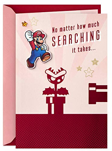 Hallmark Nintendo Super Mario Valentinstagskarte für Signifikant Andere