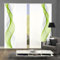 Home Fashion 4er-Set Schiebegardinen OPALIA, 4X 245 x 60 cm inkl. Zubehör, Farbe:apfelgrün
