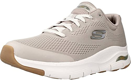 Skechers Men's Arch Fit Sneaker,Taupe Textile/Synthetic/Trim,9 UK