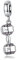 Schwarze Emaille-Sport-Fußball-Charms, 925er-Sterlingsilber, Charms für Pandora-Armbänder (Hantel-Anhänger), Sterling-Silber