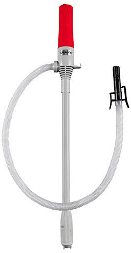 DEWAY Automatic Fuel Transfer Pump with Auto-Stop, 3X More Powerful D Battery Powered, Extra Long Hose, Portable Liquid Pump Transfers Gasoline, Water & More at 2.3 Gal/Minute