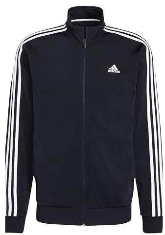 Adidas Men's Essentials Warm-Up 3-Stripes Track Top, Legend Ink/White, Medium, OO127