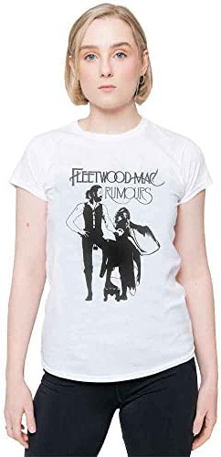 Fleetwood Mac Ladies Tee: Rumours - Small - White