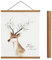 Sanauto Barre magnétique en bois pour affiches - 80 x 60 cm - 80 x 120 (80 cm, teck)