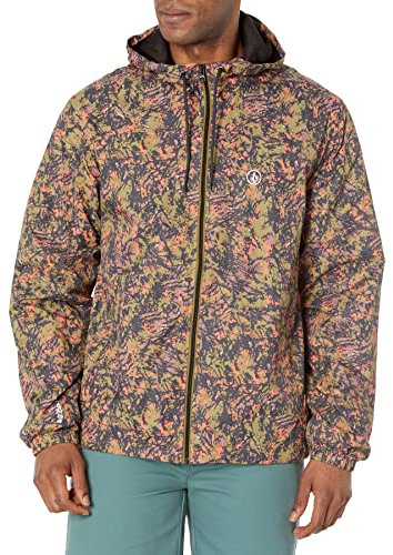 Volcom Men's Ermont Light Windbreaker Jacket, Military, Medium