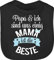 Baby Lätzchen - Mama ist die Beste I - Unisize - Schwarz - kinderlatz muttertagsgeschenk best mutter lätze mother's day für mamas zur geburt laetzchen mutti mum sabberlätzchen mama's geschenk