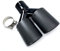 FRIGENN 1 Stück Auto Matt Carbon Black Edelstahl Auspuff Dual Tips Schalldämpfer Doppelrohre Auspuff Dual Tips Zubehör