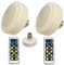 KEFA ZHCS 2 Packs Battery Operated Light Bulbs No Electricity for lamps,AA Battery Light Bulb With Remote Control,Battery Powered LED Puck Lights with E26 Screw in for No Hardwired Lighting Fixture