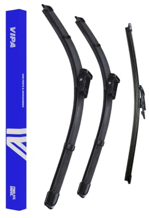 Vipa Car Parts Premium Wiper Blade Set | Fits: VW GOLF MK8 Hatchback (Jan 2021 Onwards) | All-Weather Performance | Durable, Streak-Free Windshield Wipers | Easy Installation