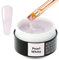 Sincero Salon Pearl White Gel Construction Ongle UV - Nail Extension Gel et Modelage - Gel UV/LED pour Protéger les Ongles Cassés - Renforcement - Nail Art Ongles - Manucure de Réparation -15ml