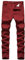 FEOYA Pantalon Chino à Carreaux Homme Stretch Pantalon Habillé Droit Élastique Ecossaise Pantalons Crayon Tartan Extensible Slim Ajusté Costume à Carreaux Rouge Taille 30