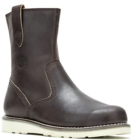 HARLEY-DAVIDSON FOOTWEAR Stivali da moto Aldredge da uomo, 20,3 cm, Marrone, 7